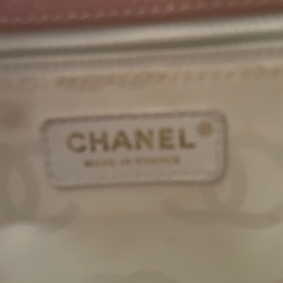 CHANEL pink leather “caviar” vintage bag